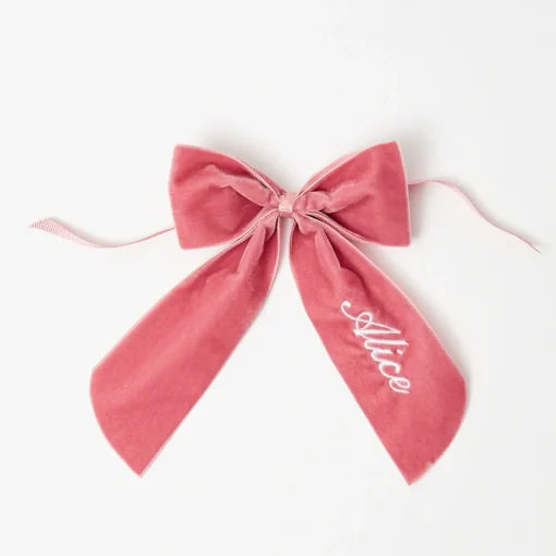 Napkin Rings & Bows | Mrs. Alice Monogram<Mrs. Alice Personalisable Dusty Pink Bow