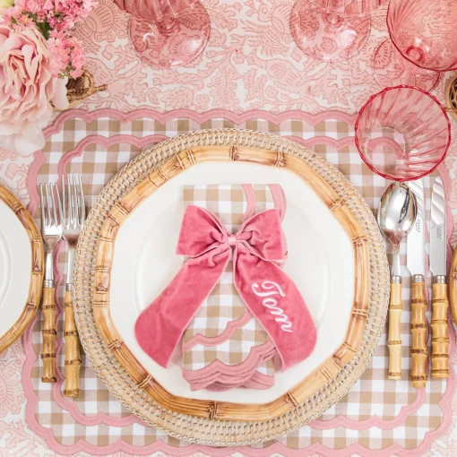 Napkin Rings & Bows | Mrs. Alice Monogram<Mrs. Alice Personalisable Dusty Pink Bow