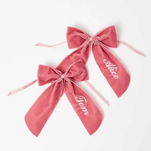 Napkin Rings & Bows | Mrs. Alice Monogram<Mrs. Alice Personalisable Dusty Pink Bow