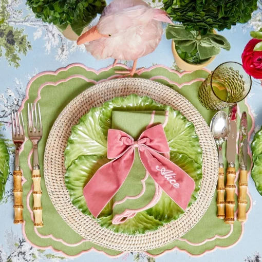 Napkin Rings & Bows | Mrs. Alice Monogram<Mrs. Alice Personalisable Dusty Pink Bow