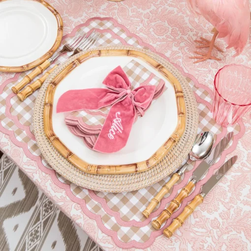 Napkin Rings & Bows | Mrs. Alice Monogram<Mrs. Alice Personalisable Dusty Pink Bow