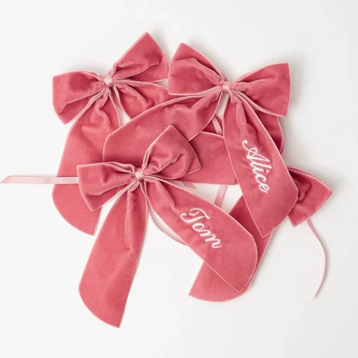 Napkin Rings & Bows | Mrs. Alice Monogram<Mrs. Alice Personalisable Dusty Pink Bow