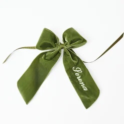 Napkin Rings & Bows | Mrs. Alice Monogram<Mrs. Alice Personalisable Forest Green Bow
