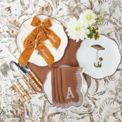 Napkin Rings & Bows | Mrs. Alice Monogram<Mrs. Alice Personalisable Mustard Bow