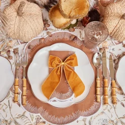 Napkin Rings & Bows | Mrs. Alice Monogram<Mrs. Alice Personalisable Mustard Bow