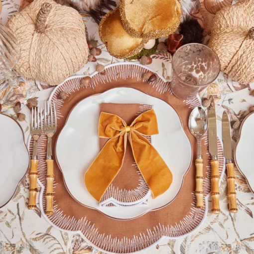 Napkin Rings & Bows | Mrs. Alice Monogram<Mrs. Alice Personalisable Mustard Bow