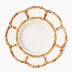 Summer Crockery | Dinner Plates<Mrs. Alice Petal Bamboo Ceramic Dinner Plate