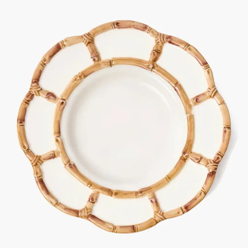 Summer Crockery | Dinner Plates<Mrs. Alice Petal Bamboo Ceramic Dinner Plate