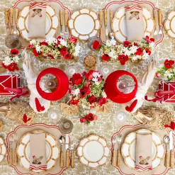 Summer Crockery | Dinner Plates<Mrs. Alice Petal Bamboo Ceramic Dinner Plate
