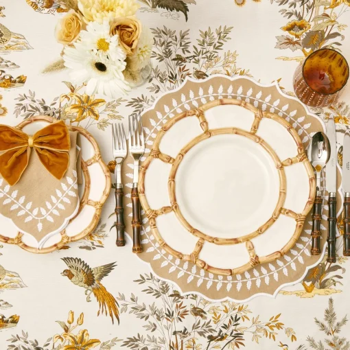 Summer Crockery | Dinner Plates<Mrs. Alice Petal Bamboo Ceramic Dinner Plate