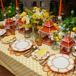 Summer Crockery | Dinner Plates<Mrs. Alice Petal Bamboo Ceramic Dinner Plate