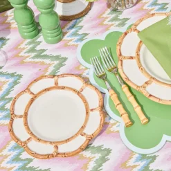 Summer Crockery | Dinner Plates<Mrs. Alice Petal Bamboo Ceramic Dinner Plate