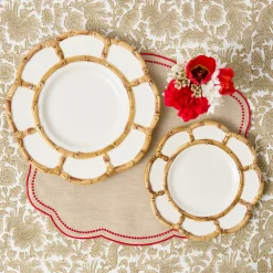 Summer Crockery | Dinner Plates<Mrs. Alice Petal Bamboo Ceramic Dinner Plate