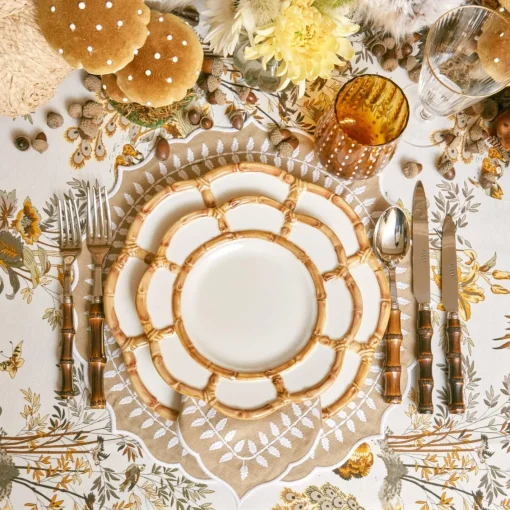 Summer Crockery | Starter Plates<Mrs. Alice Petal Bamboo Starter Plate (Set of 4)