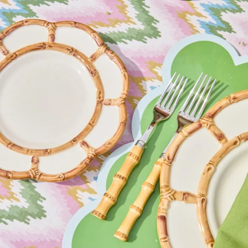Summer Crockery | Starter Plates<Mrs. Alice Petal Bamboo Starter Plate (Set of 4)