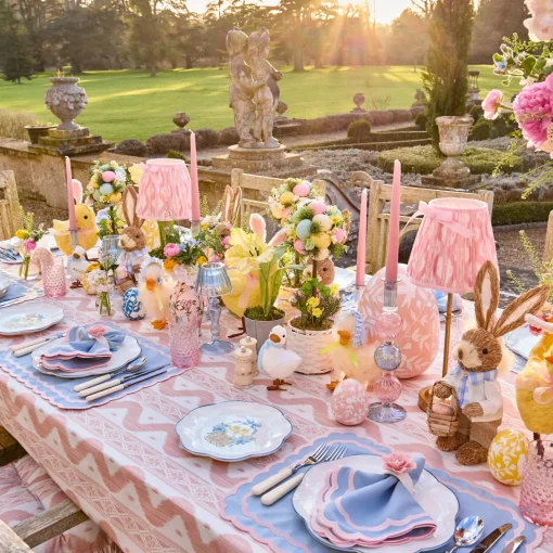 Napkin Rings & Bows | For Her<Mrs. Alice Petal Pink Fiore Napkin Rings (Set of 4)