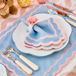 Napkin Rings & Bows | For Her<Mrs. Alice Petal Pink Fiore Napkin Rings (Set of 4)