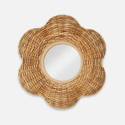 Mirrors<Mrs. Alice Petite Rattan Martha Mirror