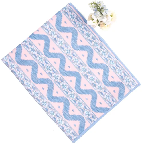 Tablecloths<Mrs. Alice Pink & Blue Ikat Tablecloth