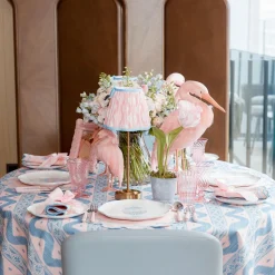 Tablecloths<Mrs. Alice Pink & Blue Ikat Tablecloth