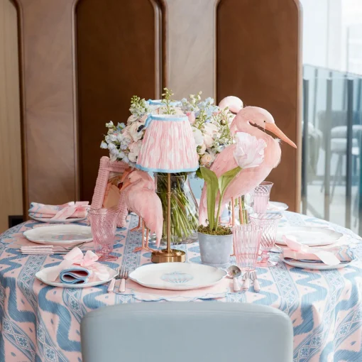 Tablecloths<Mrs. Alice Pink & Blue Ikat Tablecloth
