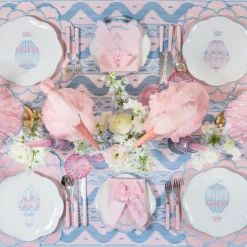 Tablecloths<Mrs. Alice Pink & Blue Ikat Tablecloth