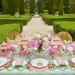 Dinner Plates<Mrs. Alice Pink & Green Pagoda Dinner Plate