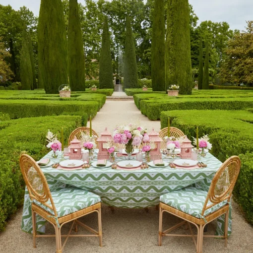 Dinner Plates | Crockery Sets<Mrs. Alice Pink & Green Pagoda Dinner Plates (Set of 4)