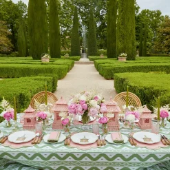 Dinner Plates<Mrs. Alice Pink & Green Pagoda Dinner Plate