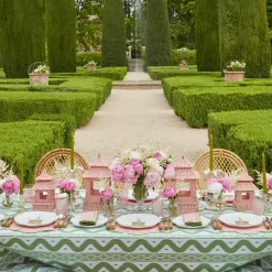 Dinner Plates<Mrs. Alice Pink & Green Pagoda Dinner Plate