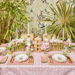 Starter Plates<Mrs. Alice Pink & Green Pagoda Starter Plate