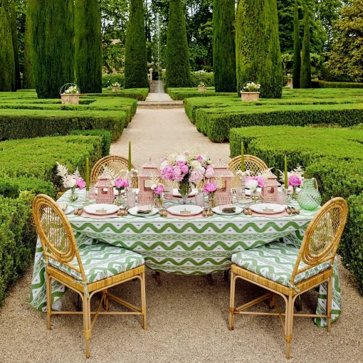 Starter Plates<Mrs. Alice Pink & Green Pagoda Starter Plate