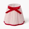 Lampshades<Mrs. Alice Pink & Red Lotus Bow Lampshade (18cm)