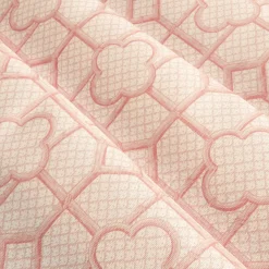 Serena Fresson Fabrics<Mrs. Alice Pink Bamboo Trellis Fabric