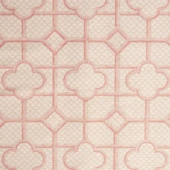 Serena Fresson Fabrics<Mrs. Alice Pink Bamboo Trellis Fabric