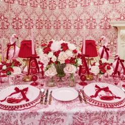 Summer Crockery | Dinner Plates<Mrs. Alice Pink Basketweave Dinner Plate