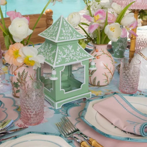 Vases | Vases & Planters<Mrs. Alice Pink Chinoiserie Tole Vases (Set of 3)
