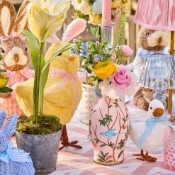 Vases | Vases & Planters<Mrs. Alice Pink Chinoiserie Tole Vases (Set of 3)