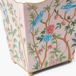 For Her | For The Homemaker<Mrs. Alice Pink Chinosierie Tole Bin