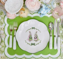 Dinner Plates<Mrs. Alice Pink Cottontail Bunny Dinner Plate