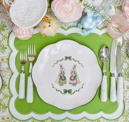 Dinner Plates<Mrs. Alice Pink Cottontail Bunny Dinner Plate