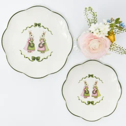 Starter Plates<Mrs. Alice Pink Cottontail Bunny Starter Plate