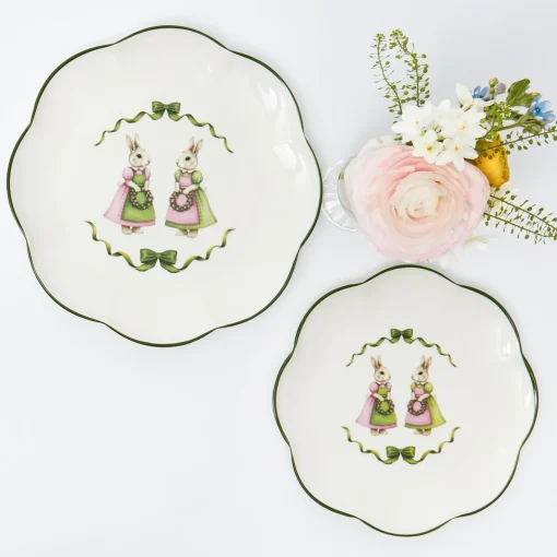 Starter Plates<Mrs. Alice Pink Cottontail Bunny Starter Plate