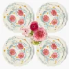 Summer Crockery | Crockery Sets<Mrs. Alice Pink Flowers Dinner & Starter Plates (Set of 8)