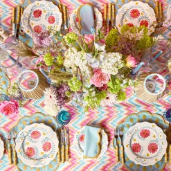 Summer Crockery | Crockery Sets<Mrs. Alice Pink Flowers Dinner & Starter Plates (Set of 8)
