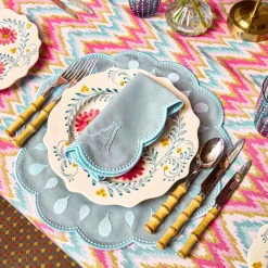 Summer Crockery | Crockery Sets<Mrs. Alice Pink Flowers Dinner & Starter Plates (Set of 8)
