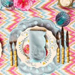 Summer Crockery | Crockery Sets<Mrs. Alice Pink Flowers Dinner & Starter Plates (Set of 8)