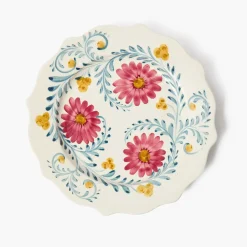 Summer Crockery | Dinner Plates<Mrs. Alice Pink Flowers Dinner Plate