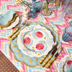Summer Crockery | Dinner Plates<Mrs. Alice Pink Flowers Dinner Plate