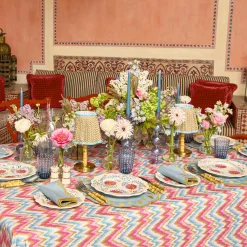 Summer Crockery | Dinner Plates<Mrs. Alice Pink Flowers Dinner Plate
